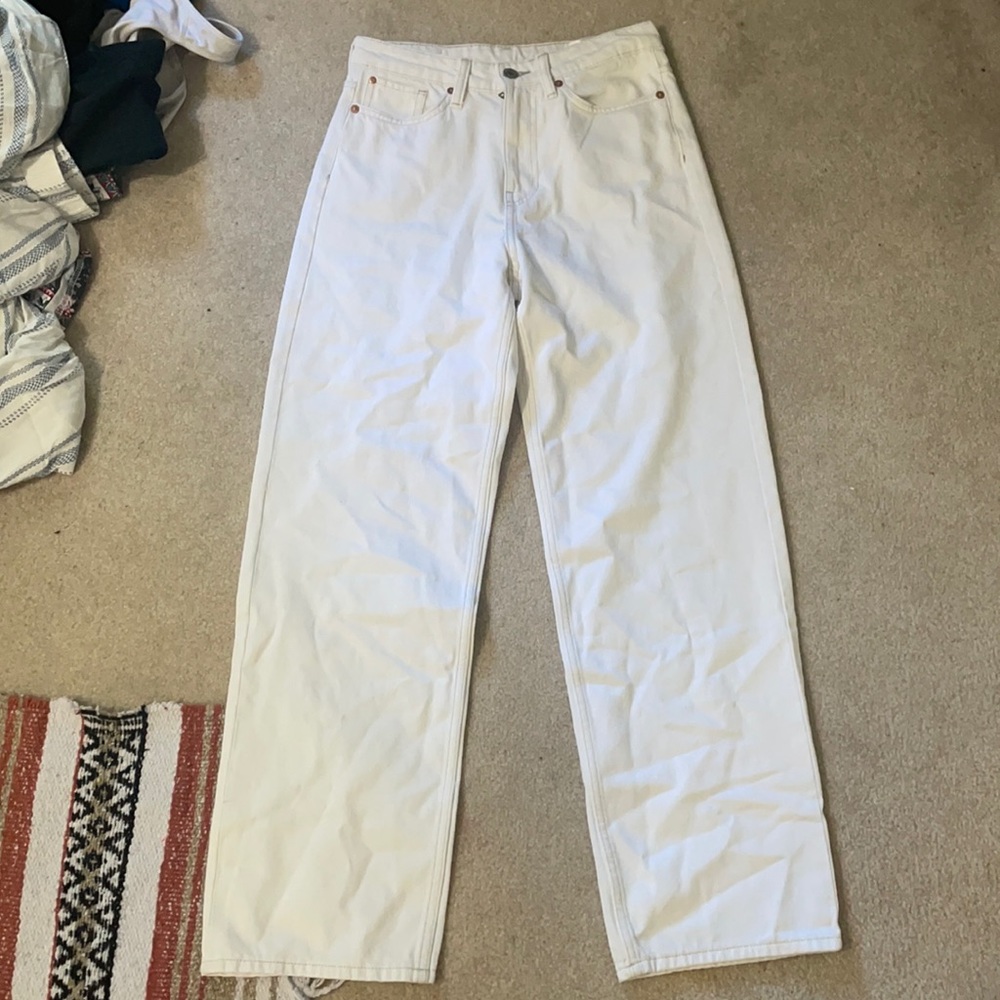 white jeans